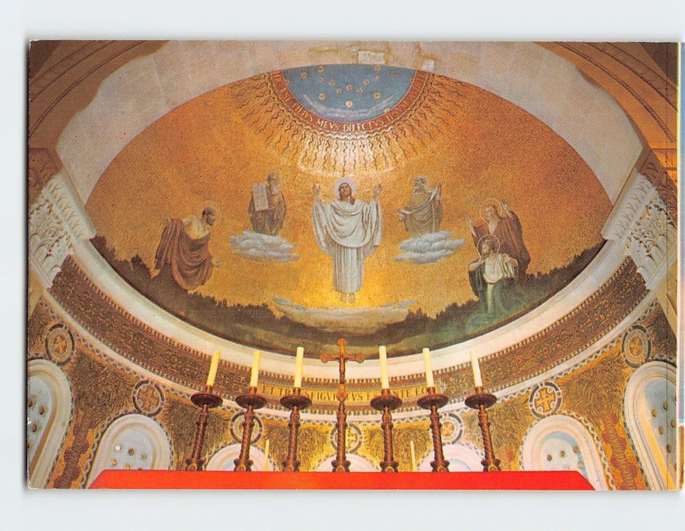 Postcard Mosaic above Main Altar Church of the Transfiguration Mt Tabor Israel