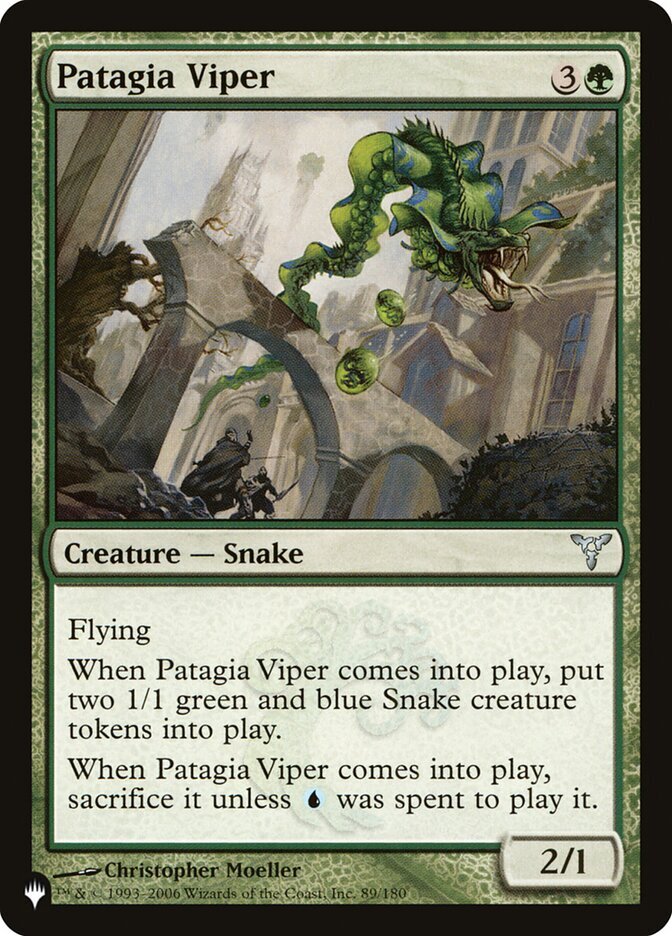 MTG Magic the Gathering Patagia Viper (DIS-89/2869) The List NM
