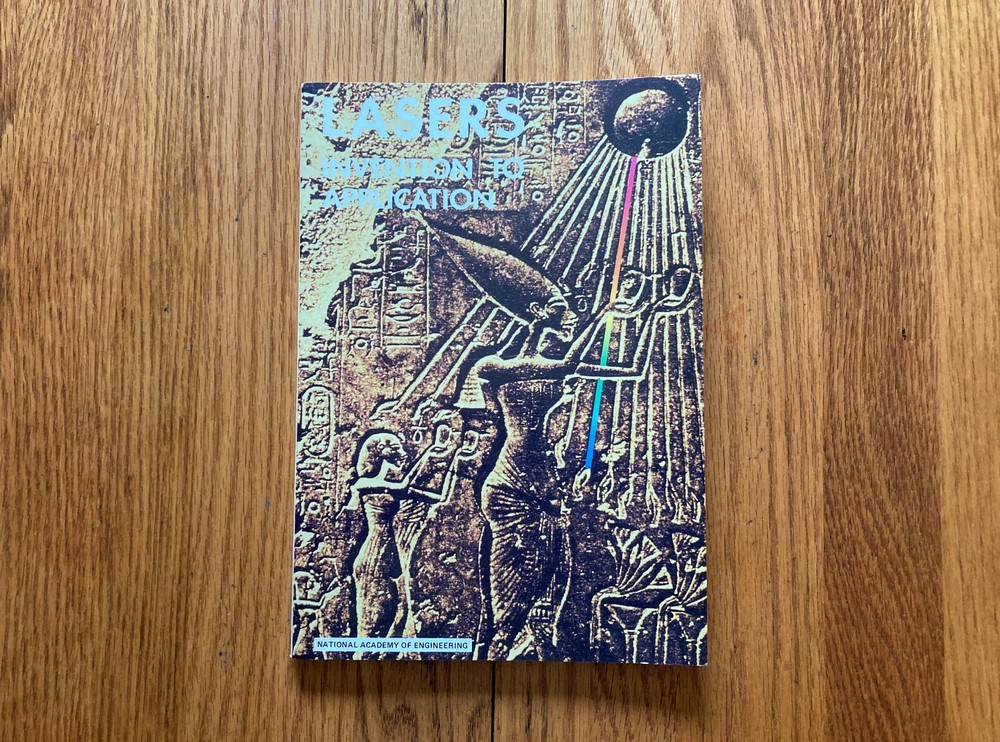 Lasers Invention to Application Soft Cover Book by National Academy of Engineering VG Condition  -image