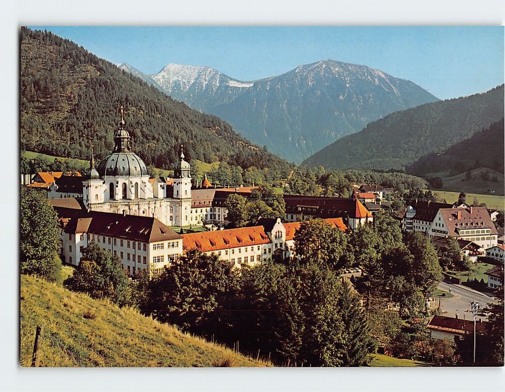 Postcard Ettal Abbey Bavaria Germany