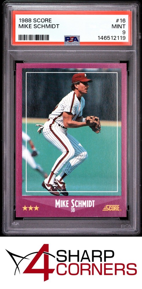 1988 Score #16 Mike Schmidt Phillies Hof Psa 9Get unbeatable industry-low consignment rates at 4SC!