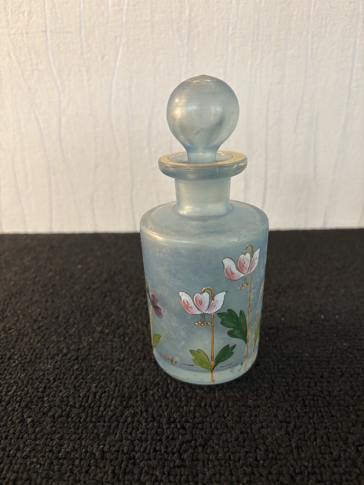 Enamelled Bottle Style Legras H: 14.5 Cm Model1