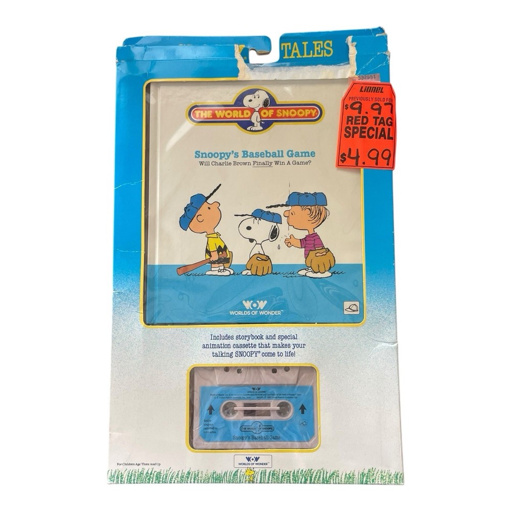 Snoopy’s Baseball Game The World Of Snoopy Book & Cassette Tape