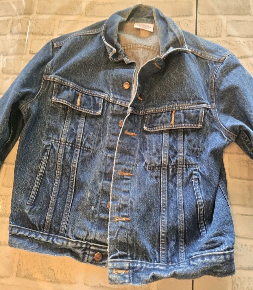 Vintage Dickies Jean Jacket Men’s Denim Workwear USA Made 90s Streetwear Large