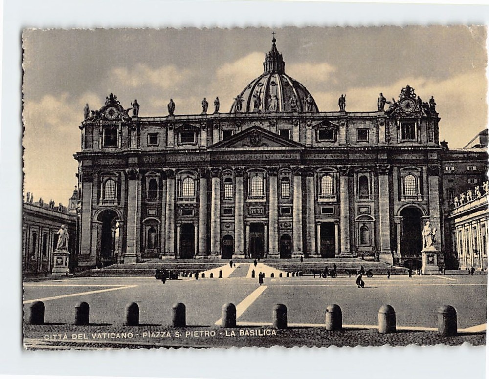 Postcard La Basilica Piazza S. Pietro Vatican City Vatican City