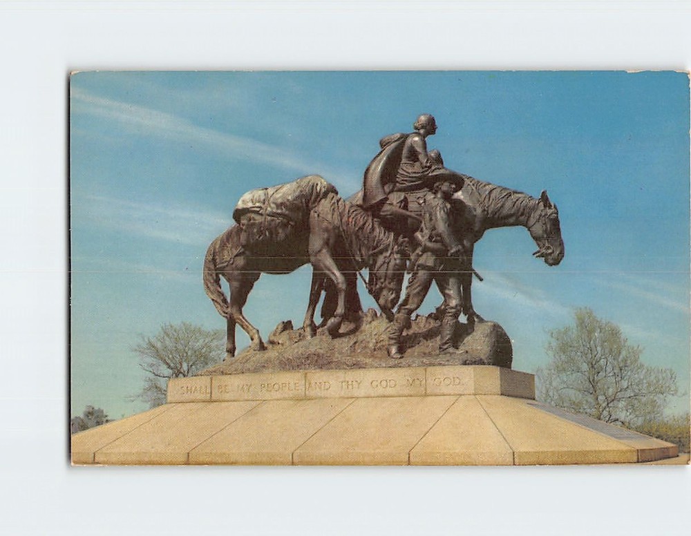 Postcard Pioneer Mother Penn Valley Park Kansas City Missouri USA