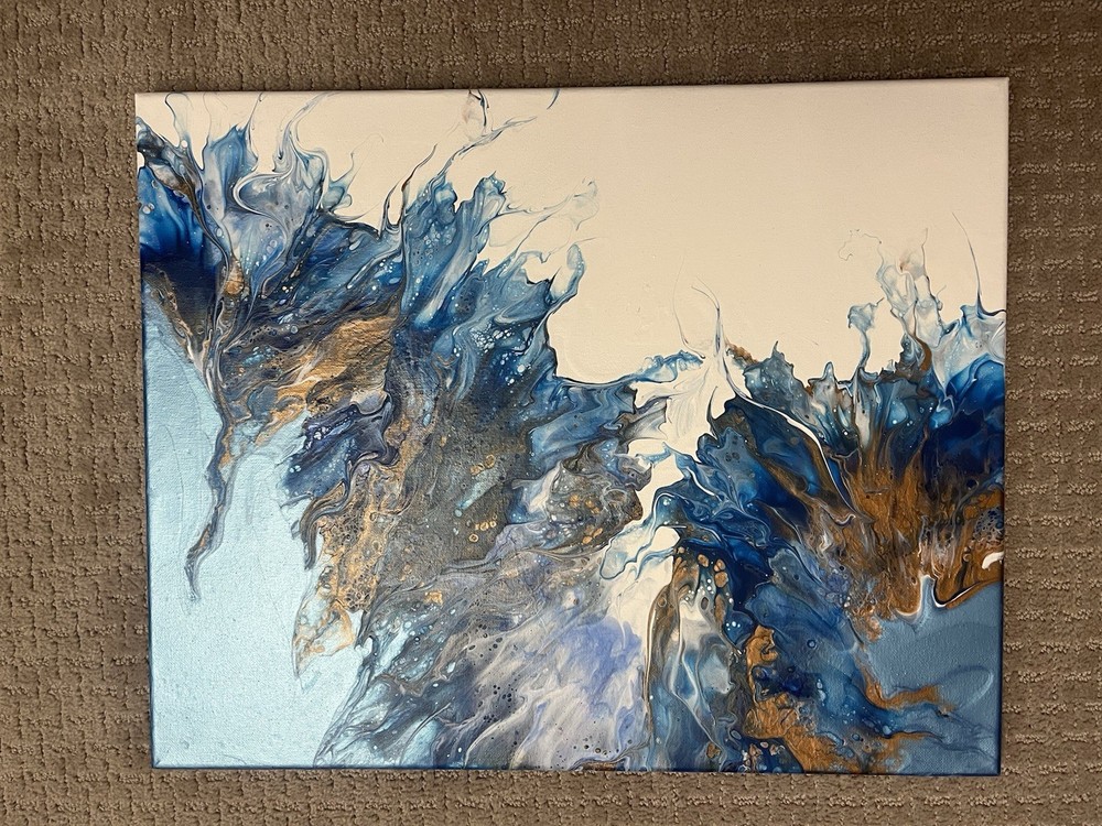 New Original Painting “ocean Soul” By Cindy Archer 18x20