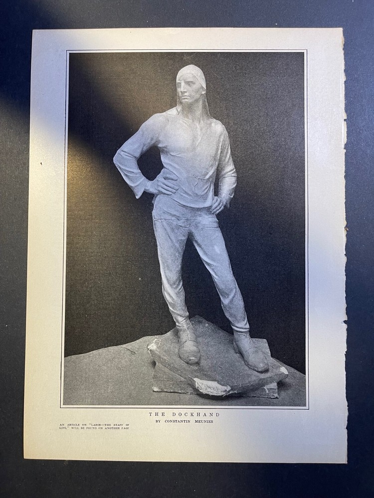 1914 Sculptor Constantin Meunier illustrated