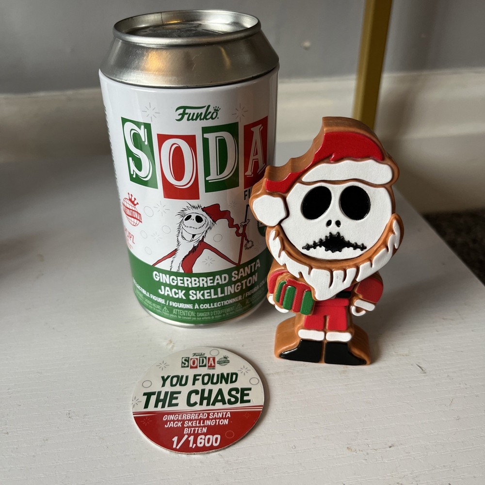 Funko Soda Gingerbread Santa Jack Skellington Chase Figure Hot Topic Exclusive
