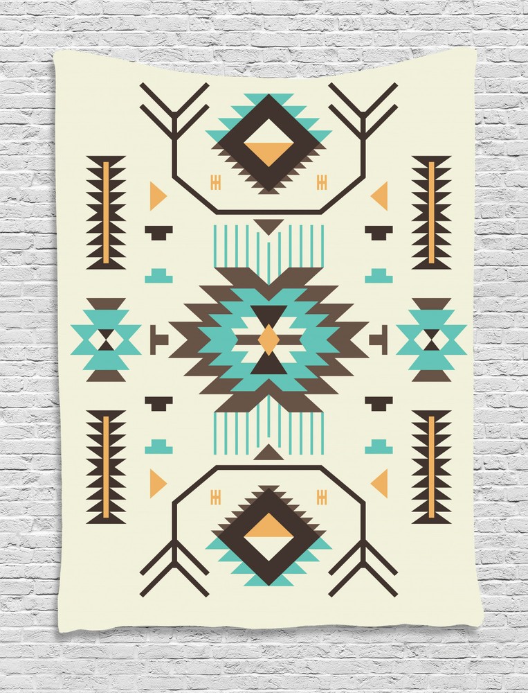 Southwestern Tapestry Ethnic Aztec Art Print Wall Hanging Decor