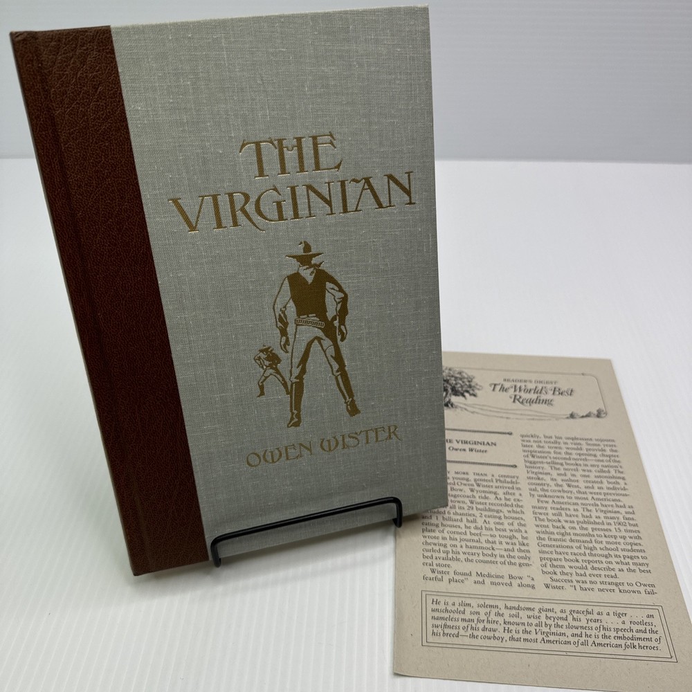 The Virginian Owen Wister 1988 HC Readers Digest World Best Reading w/ Insert