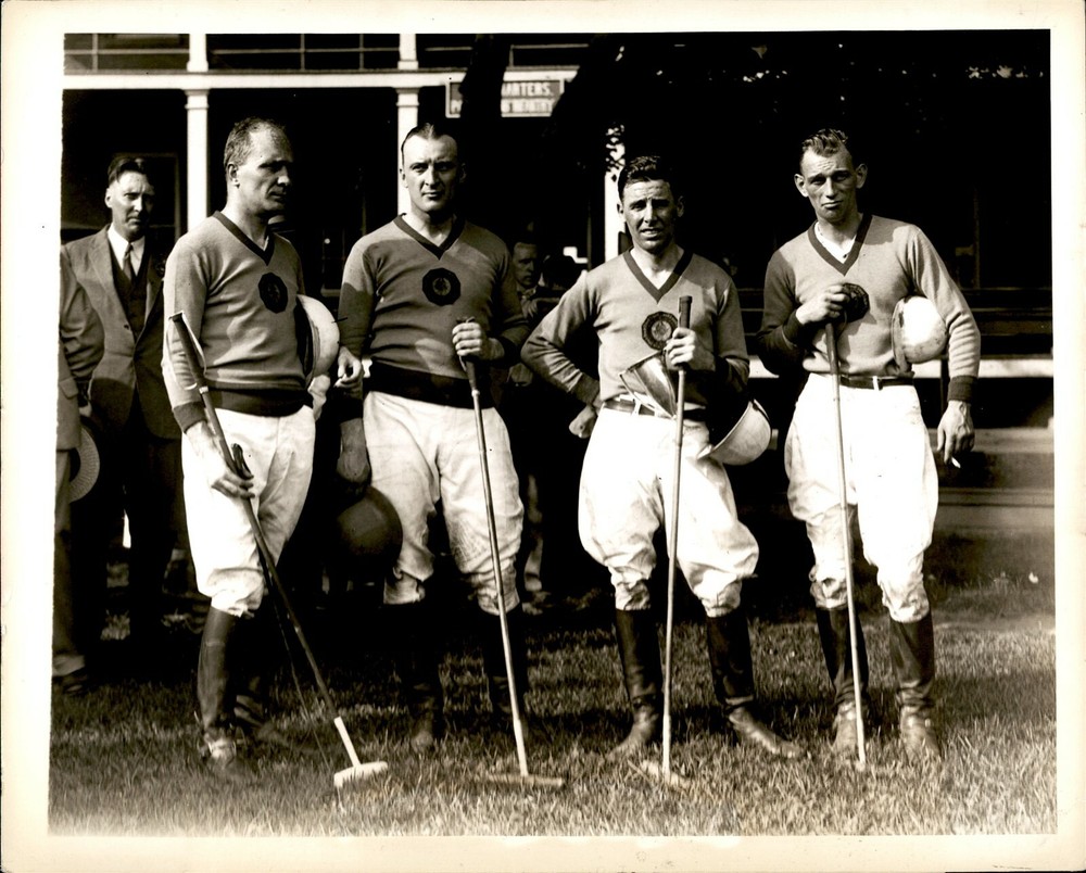GA108 Original Underwood Photo REVEIKKE POST NO 127 Brooklyn New York Polo Match