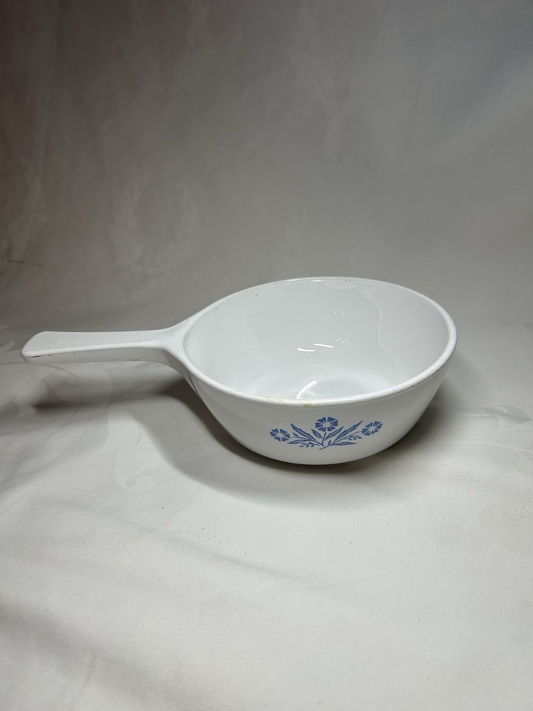 CORNING WARE Blue Cornflower P-81-B Skillet Pan Dish 1 Pint Vintage with No Lid