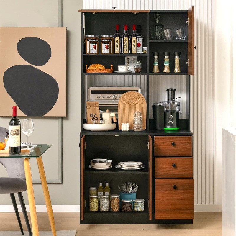 Kitchen Buffet Hutch Storage Cabinet 71