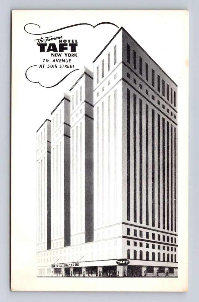New York City-NY, Hotel Taft On Times Square, Vintage Postcard