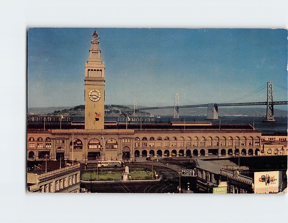 Postcard Ferry Building San Francisco California USA