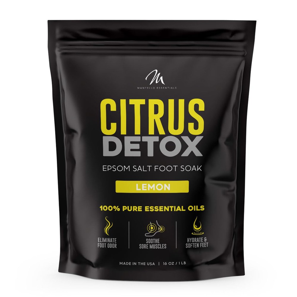 Citrus Detox Foot Soak - Foot Soaker for Foot Soaking Tub - Foot Soaking Salt...