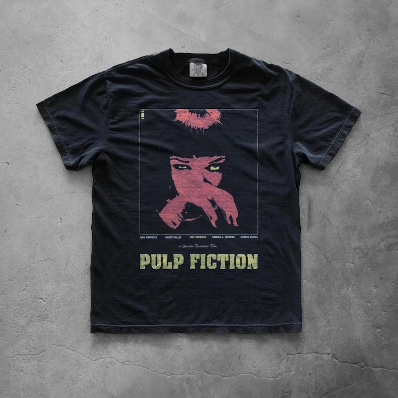 Pulp Fiction Tee, Vintage Movie Shirt, Quentin Tarantino Movie Fan Gift
