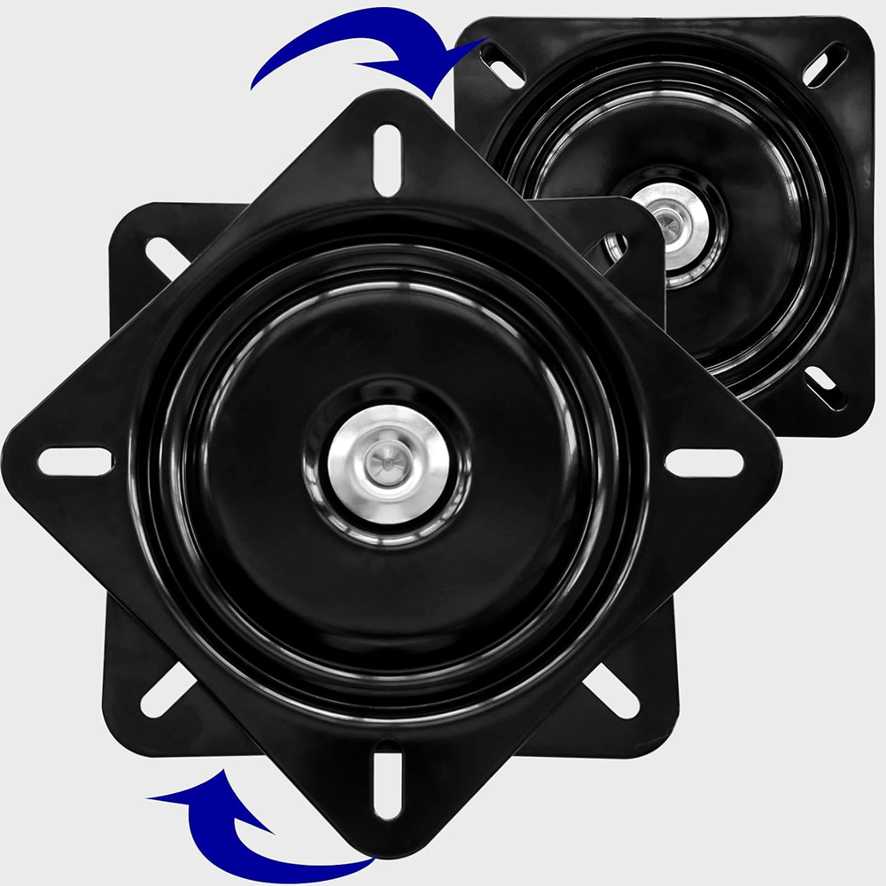 2Pack 8Inch Heavy Duty Bar Stool Swivel Plate, Chair Swivel Base with Solid Rin