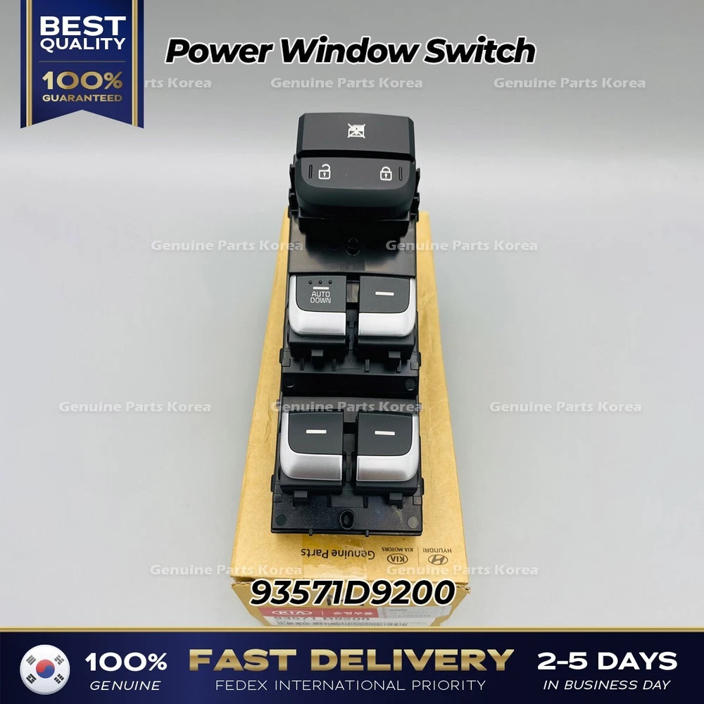 Front Door Power Window Switch for 2017 Sportage 4dr Master 2840058