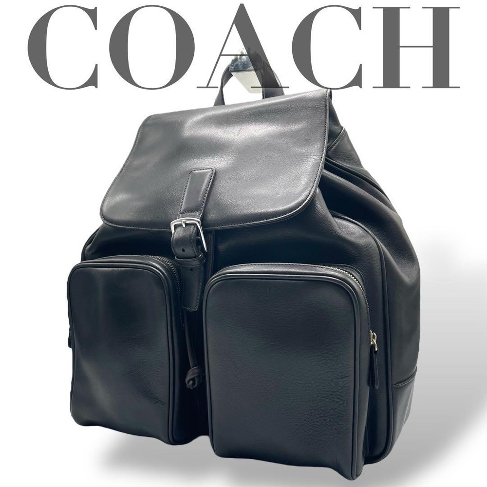 Coach Leather Backpack in Black - Authentic Style G0606885