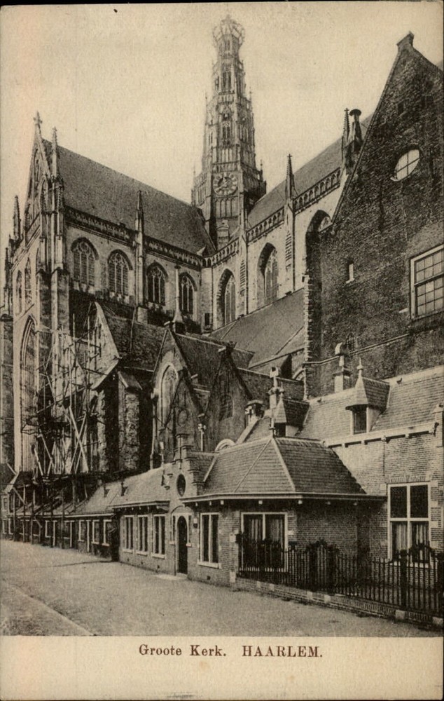 Grote Kerk Haarlem vintage postcard s277