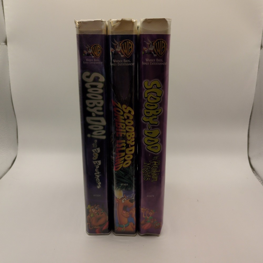 Scooby-Doo's  VHS Movie Lot of 3: Boo Brithers, Zombie Island + Arabian Night