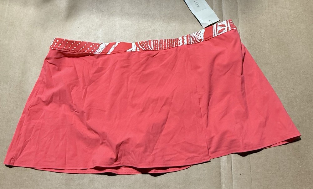 Women’s Profile By Gottex Coral Slit Swim Skirt Size 14 NWT