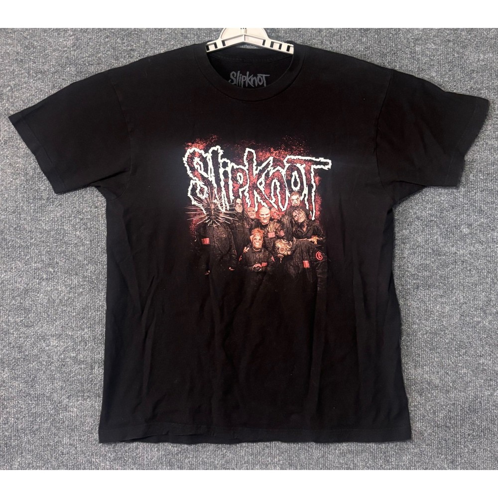 Slipknot Band Graphic T-Shirt Mens Large Black  Metal Rock Tee