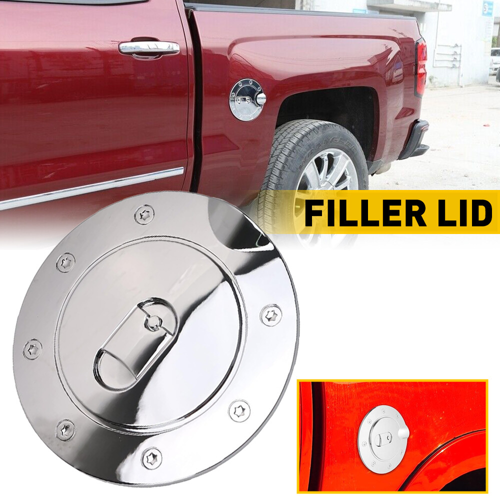 2007-2013 Chevy Silverado 1500 2500 3500 HD Chrome Fuel Tank Gas Door Cover
