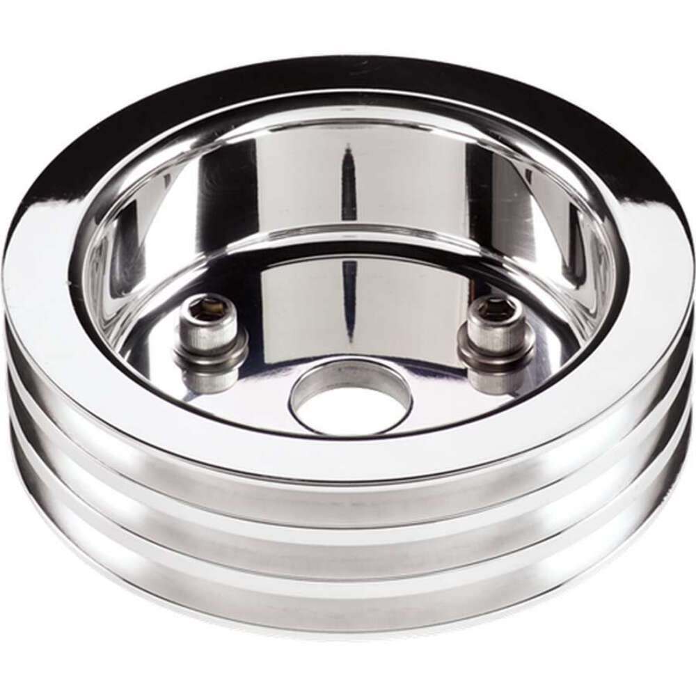 Billet Specialties 81320 Polished SBC 3 Groove Lower Pulley