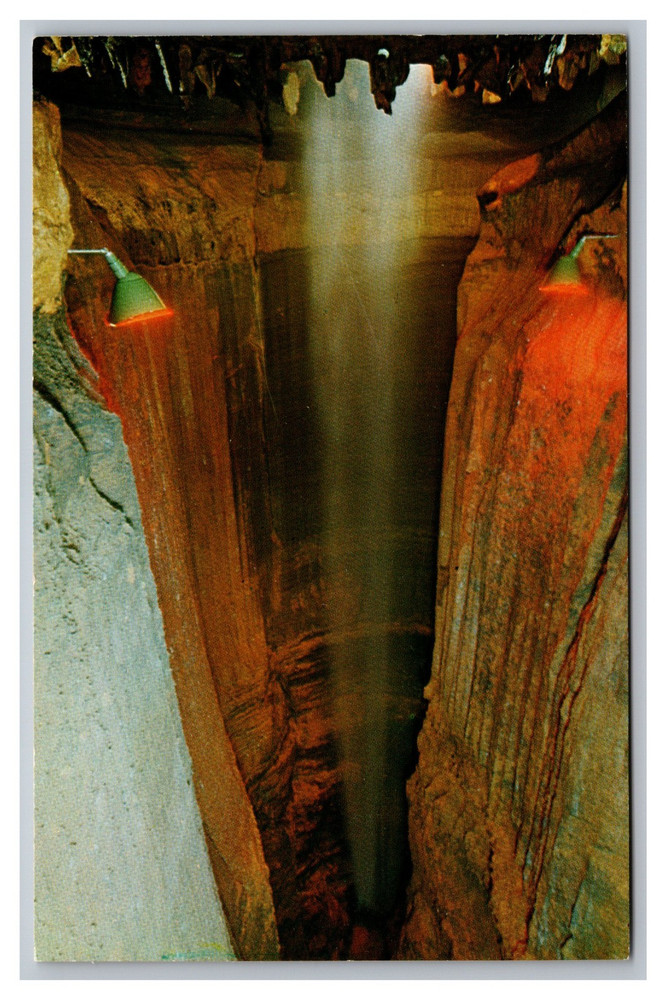 Chattanooga Tennessee TN Ruby Falls Lookout Mountain Caverns Chrome Postcard