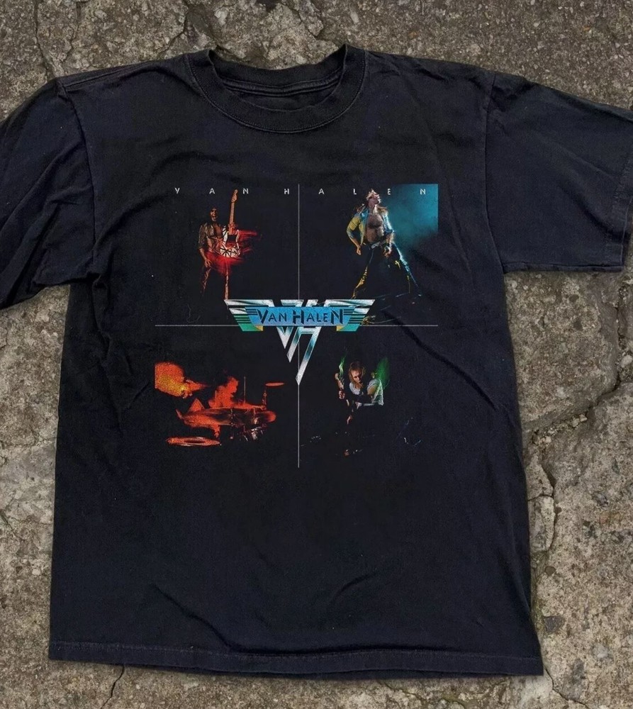 Van Halen Rock Band Unisex Black T-Shirt Sizes S to 5XL
