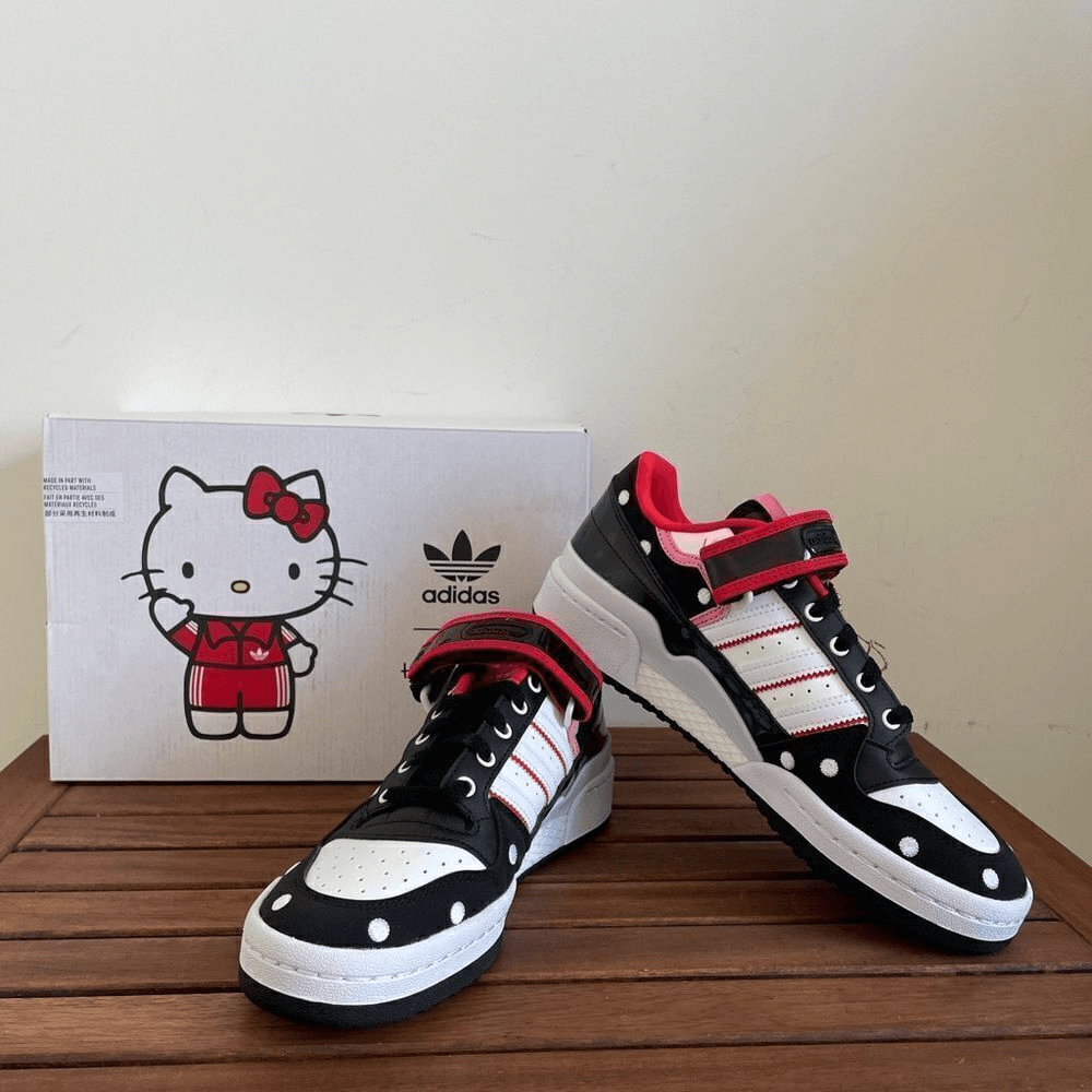 Adidas Forum Low Hello Kitty Polka Dot USA Women Size 8.5/UK 7(GW7167)