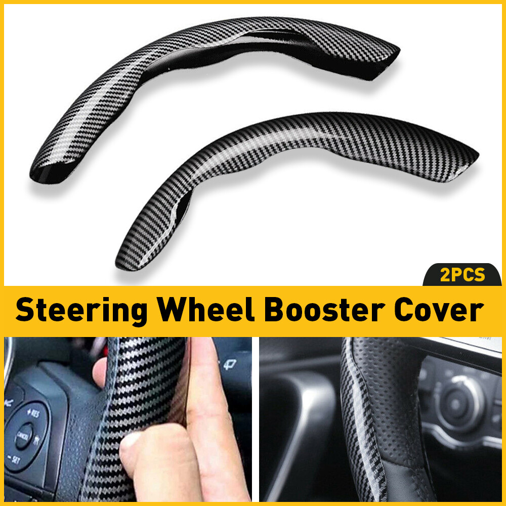 Carbon Fiber Non-Slip Car Steering Wheel Booster Cover Accessories Universal