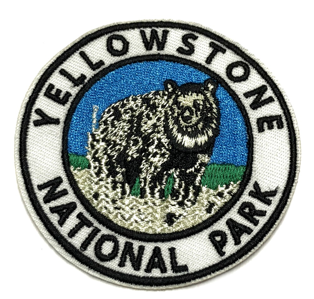 Yellowstone National Park Patch Embroidered Iron-On Applique Travel Souvenir