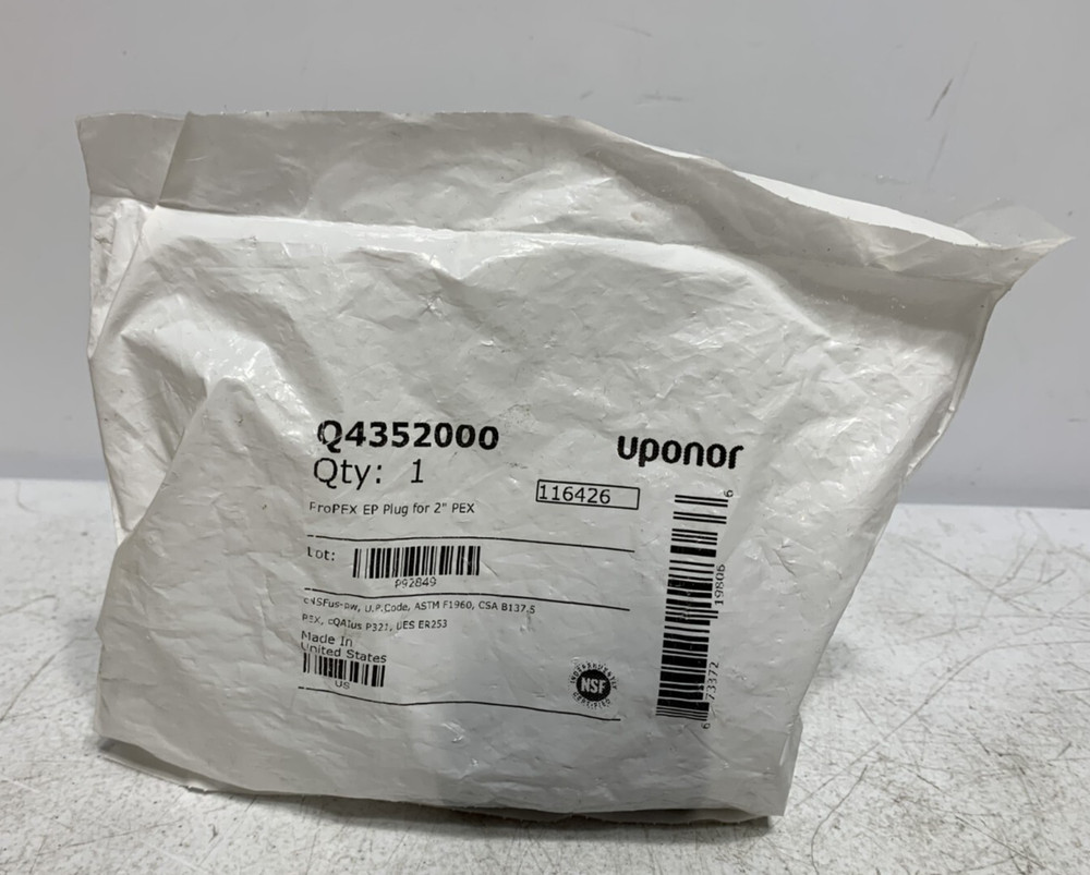 Uponor Q4352000 ProPEX EP Plug for 2