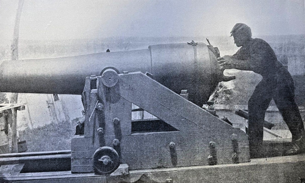 1912 Vintage Illustration Whistling Dick Confederate Gun At Vicksburg Civil War