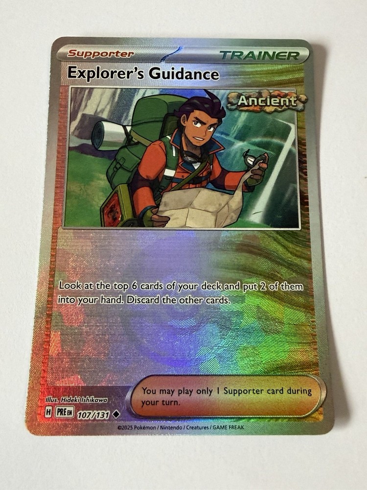 Pokemon TCG Explorer's Guidance 107/131 Prismatic Evolutions (Poke Ball Pattern)