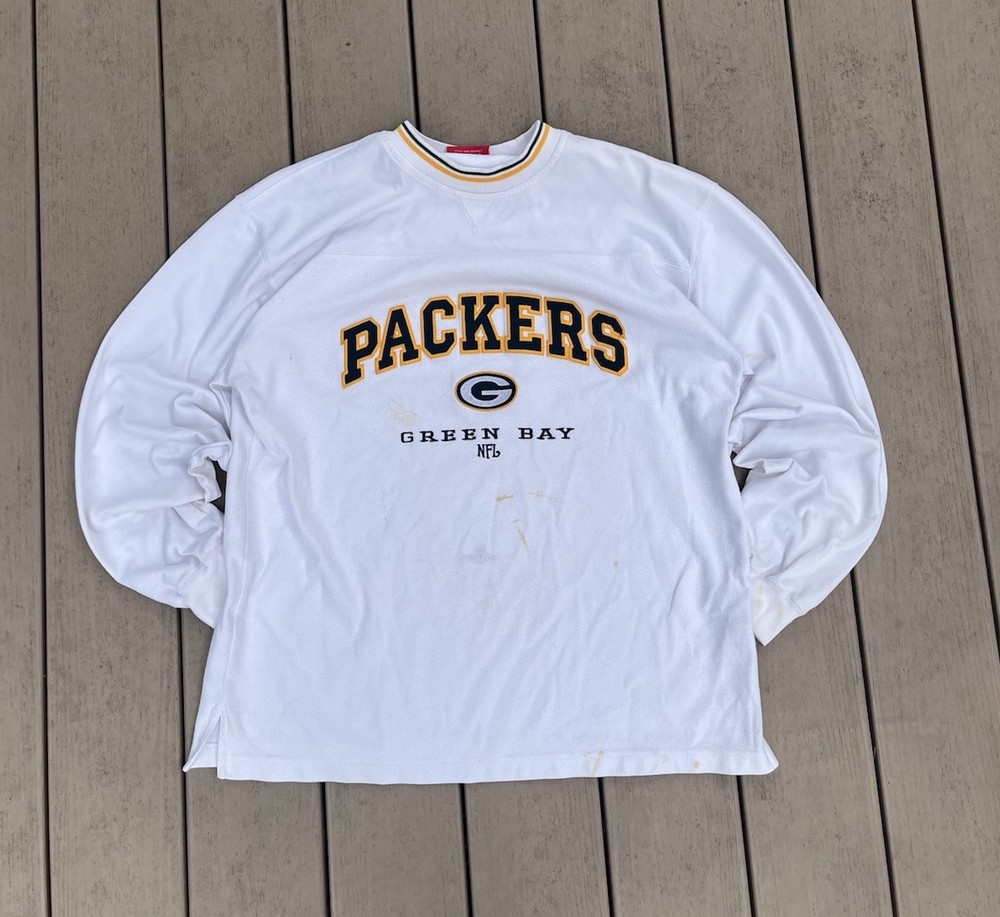 Vintage Green Bay Packers Sweatshirt Mens L Pullover Crewneck Football NFL 90s