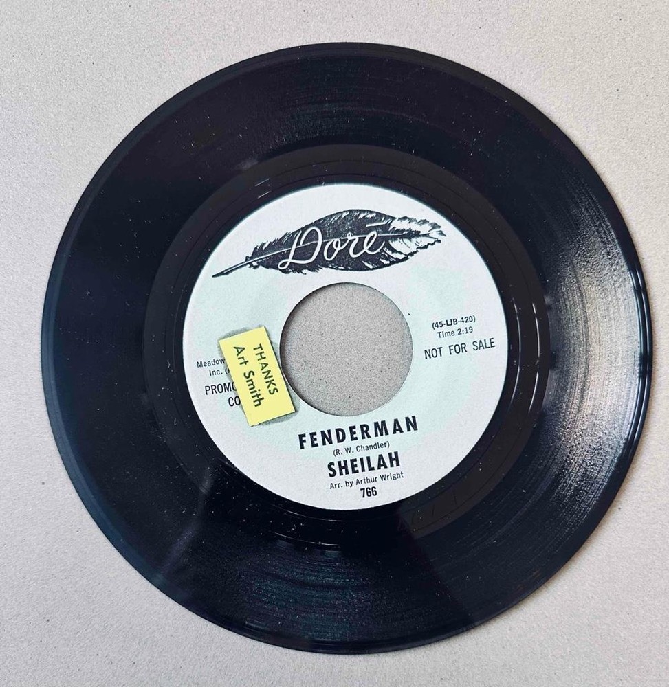 Funk Soul 45 Sheilah - Fenderman/Holding Hands With Sheilah * Dore Promo