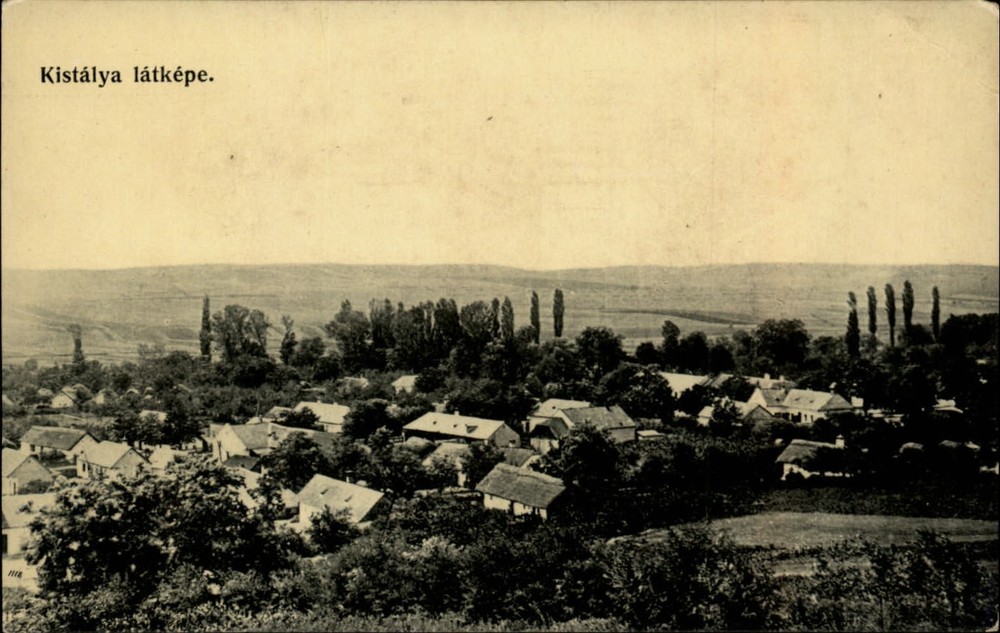 Kistalya Eger Hungary view vintage postcard s451