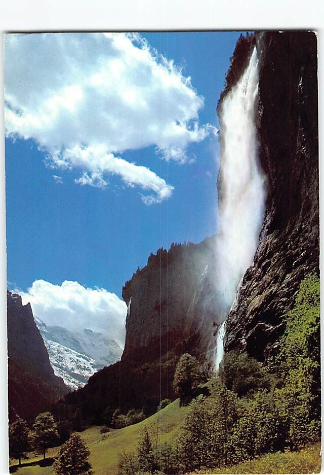 Postcard Staubbachfall Lauterbrunnen Switzerland