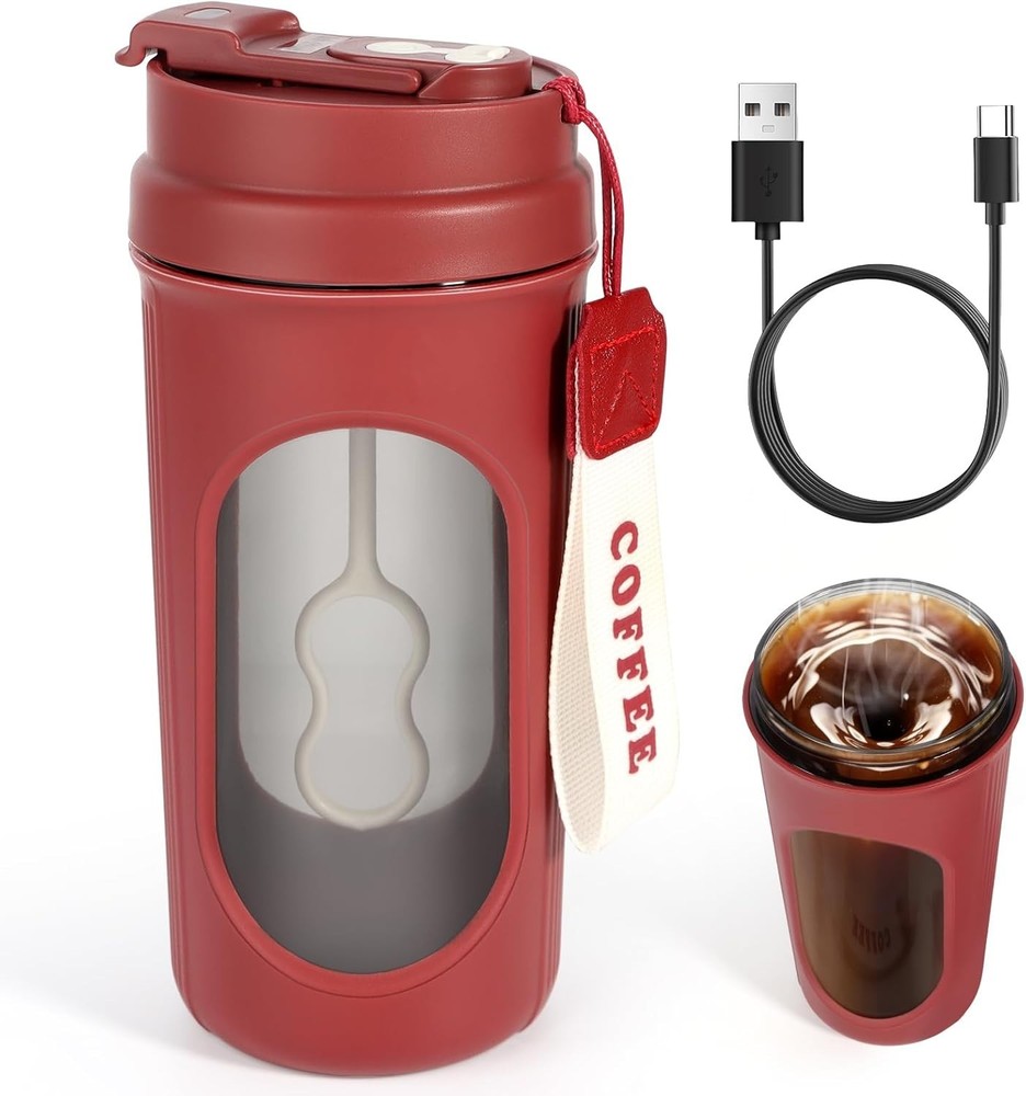 Office Automatic Electric Self Stirring Mug Cup Mixing Coffee Milk Tea Beer US