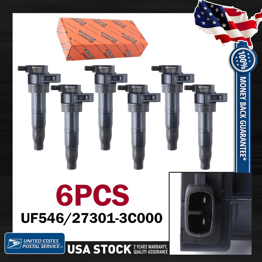 High Performance Ignition Coils UF546/3C000 6Pcs Hyundai Azera Genesis