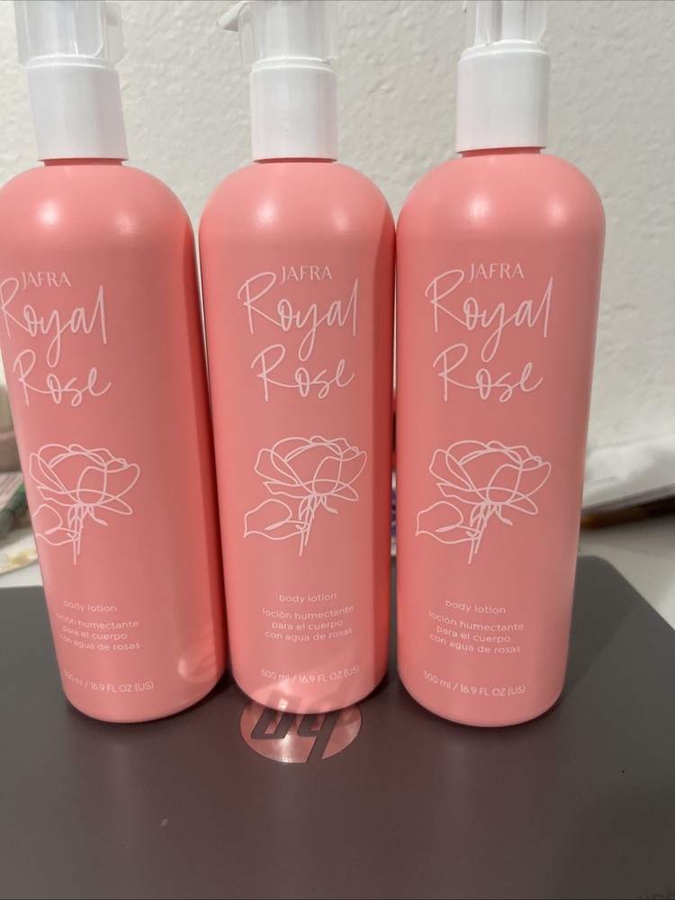 Jafra Royal Rose Body Lotion 16.9oz Fresh New Packaging
