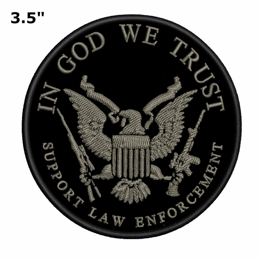 In God We Trust - Support Our Law Enforcement - Car Truck Window Bumper Decal