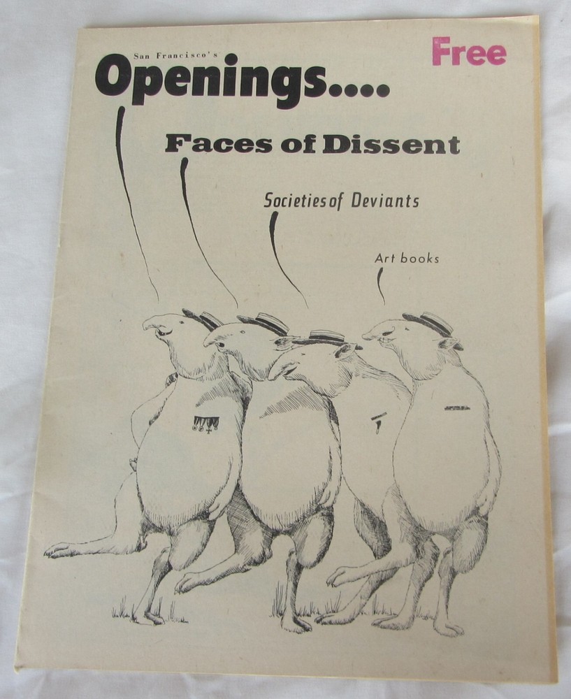 SF OPENINGS...FACES OF DISSENT newspaper November 1969 COUNTER-CULTURE rare