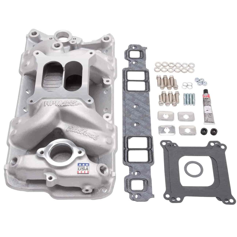 Edelbrock 2042 Performer RPM Air-Gap Intake Manifold Kit for SB Chevy