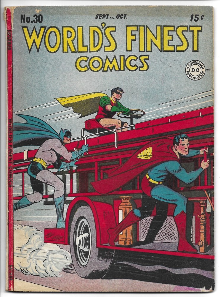 World's Finest Comics #30 Vg- 3.5 Golden Age Dc! Superman! Batman! Everyman!
